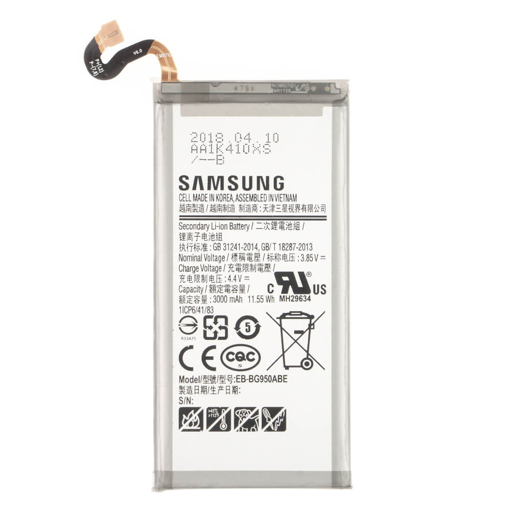 ontsmettingsmiddel Concentratie Oppervlakkig Samsung Galaxy S8 batterij (origineel) kopen? - 10 jaar+ ervaring | Partly
